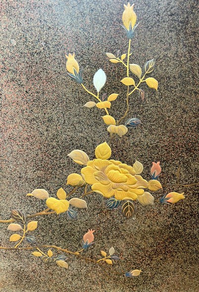 Antique panel "Ikebana"