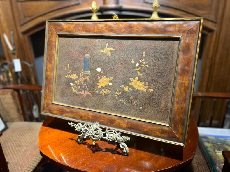 Antique panel "Ikebana"