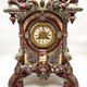 Antique clock "Owl", majolica