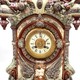 Antique clock "Owl", majolica