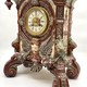 Antique clock "Owl", majolica