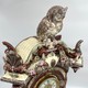 Antique clock "Owl", majolica