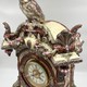 Antique clock "Owl", majolica