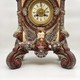 Antique clock "Owl", majolica