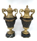 Antique pair casolettes