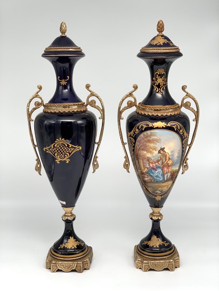 Antique pair vases