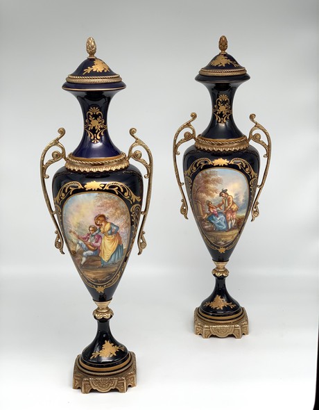 Antique pair vases