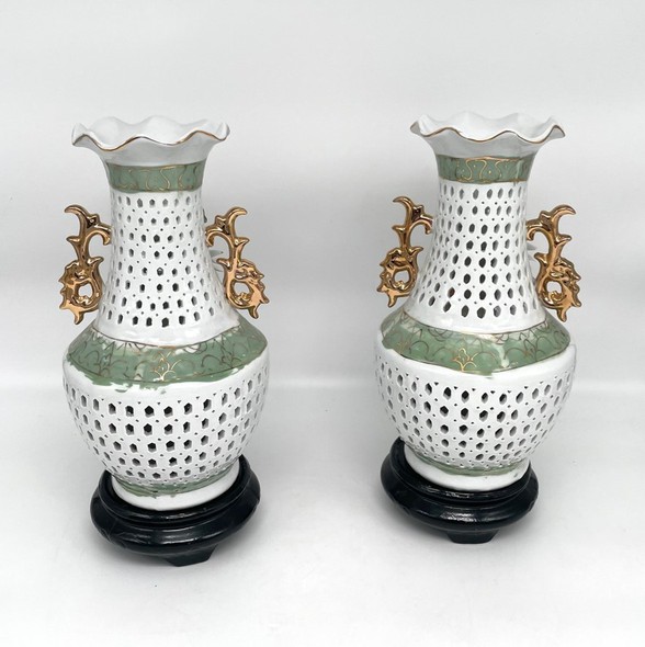 Antique pair vases