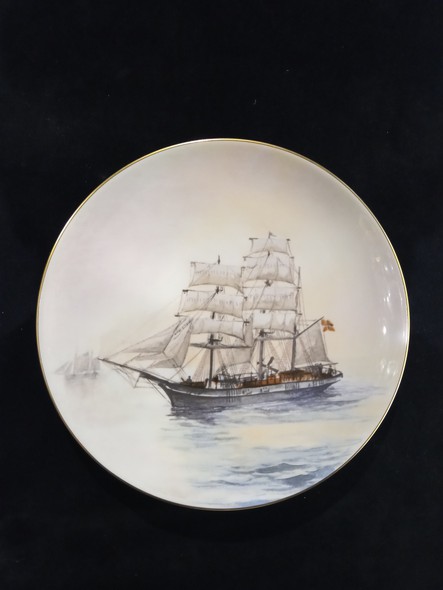 Antique hanging plates "Ships"