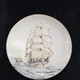 Antique hanging plates "Ships"