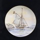 Antique hanging plates "Ships"