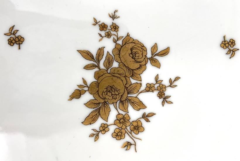 Antique service "Golden rose", WEIMAR