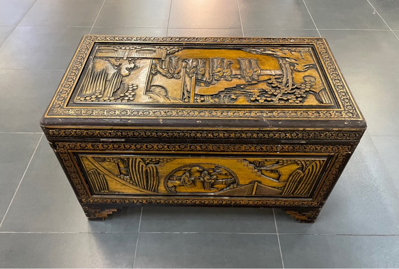 Large antique chest