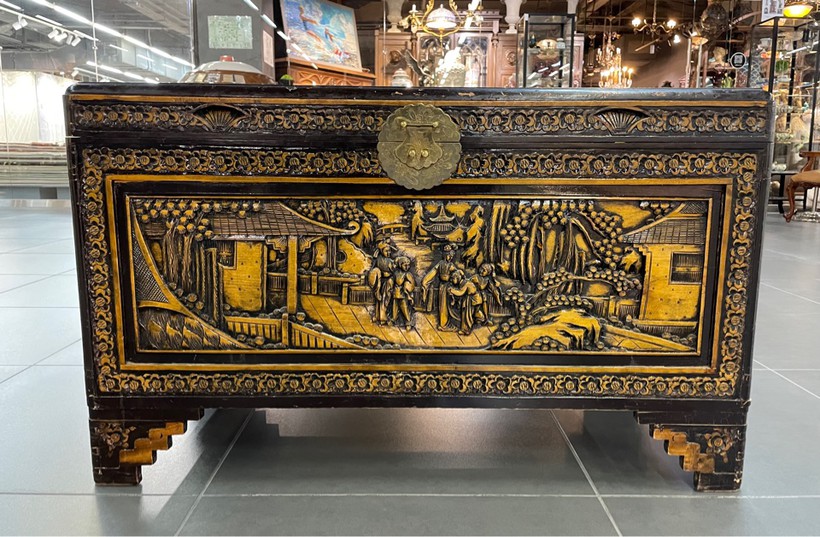 Large antique chest