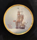 Vintage decorative plate "Ship"