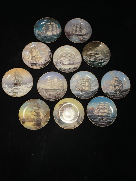 Винтажная коллекция тарелок «Парусники»