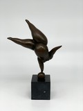 Vintage sculpture "Gymnastics"