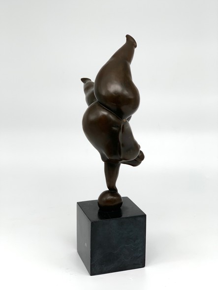 Vintage sculpture "Gymnastics"