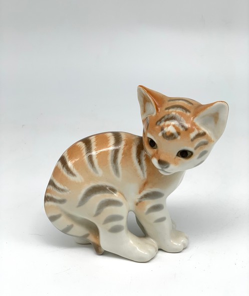 Винтажная статуэтка «Котёнок» ЛФЗ