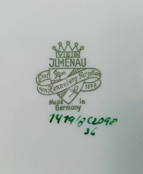 Винтажная тарелка ««Йлменау» (маркировка 1419/8)