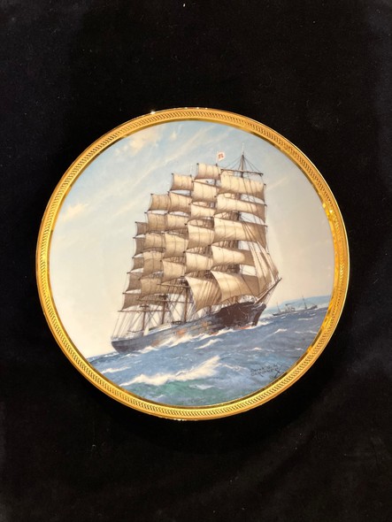 Vintage plate "Battleship"