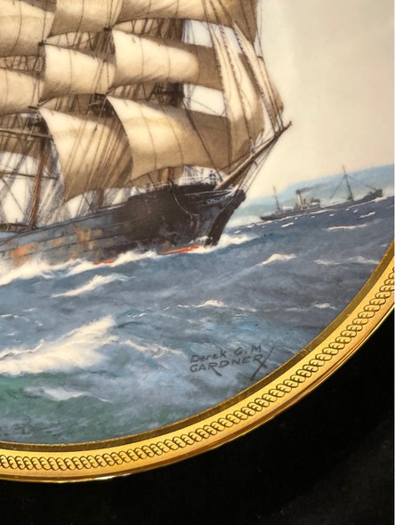 Vintage plate "Battleship"
