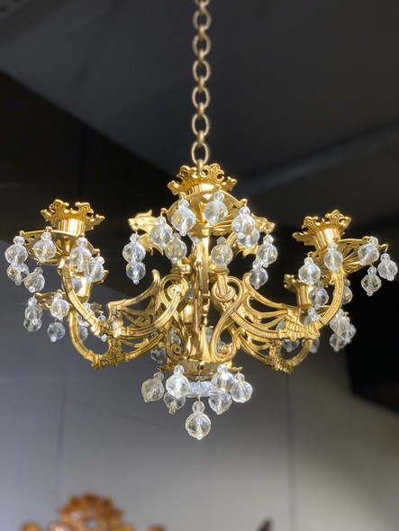 Vintage paired chandeliers