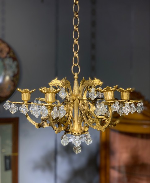 Vintage paired chandeliers