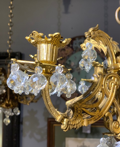 Vintage paired chandeliers