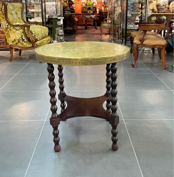 Vintage smoking table in oriental style