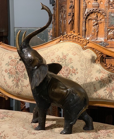 Antique bronze sculpture "Elephant"