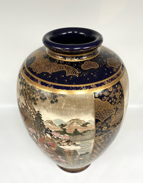 Антикварная сацумская ваза