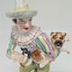 Antique figurine "Man with a dog", Dresden