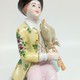 Antique figurine "Musician with a bagpipe", Sitzendorf, Germany
