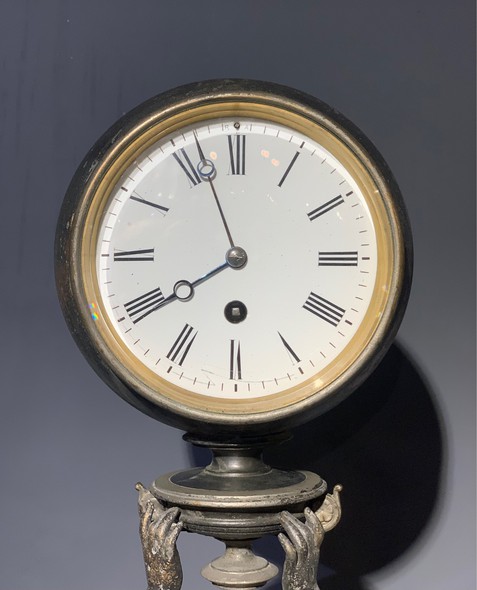Антикварные барометр-часы