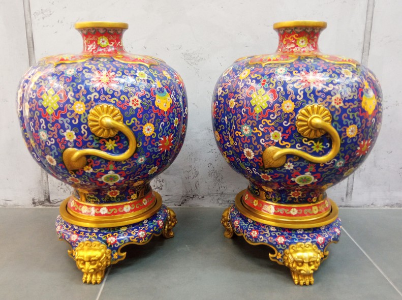 Antique pair vases