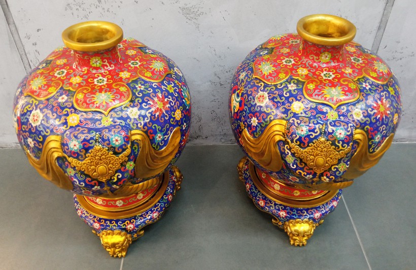 Antique pair vases