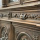 Antique sideboard in hunting style
