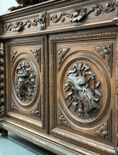 Antique renaissance sideboard