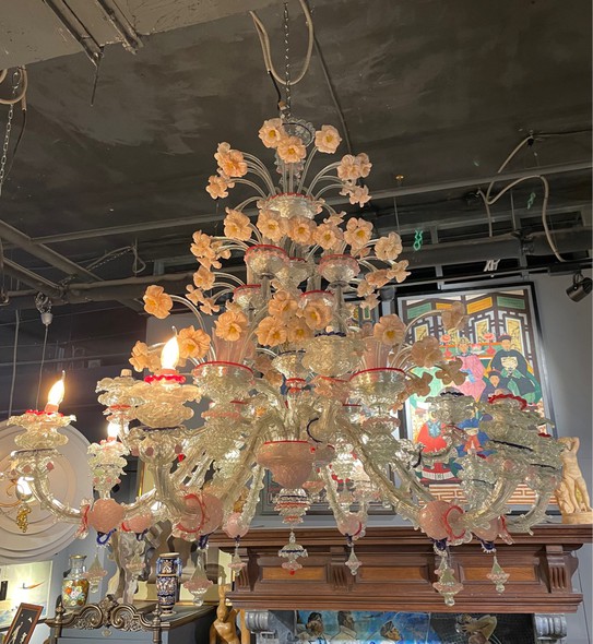 Large antique chandelier