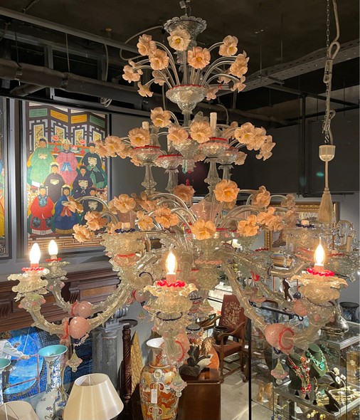 Large antique chandelier