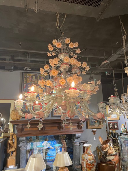 Large antique chandelier