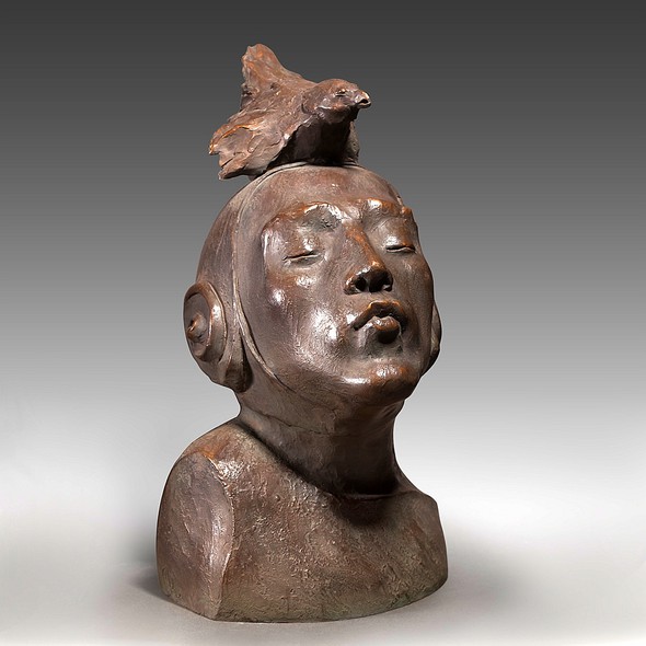 Bronze sculpture "Whistle"