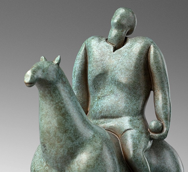 Bronze sculpture "Rider"