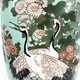 Старинные вазы «Журавли и хризантемы» в технике юсэн-сиппо