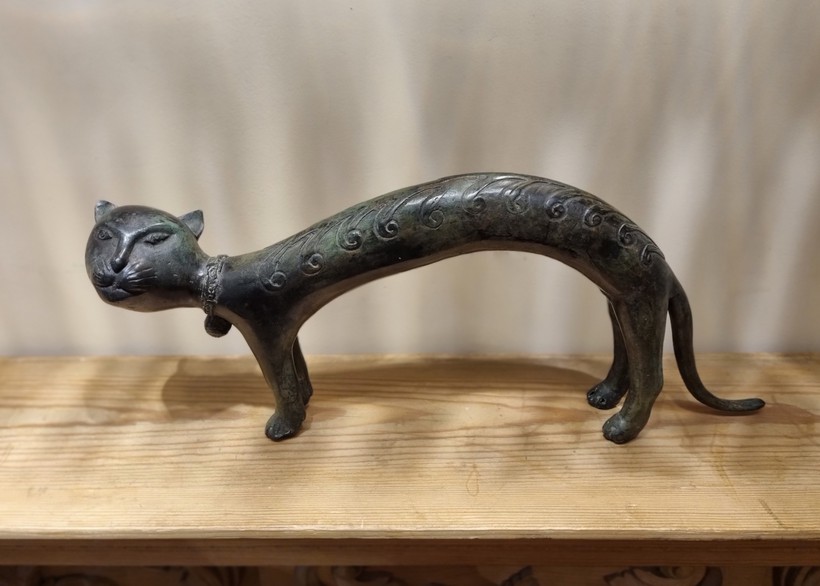 Винтажная скульптура «Кот»