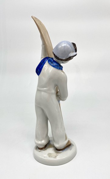 Винтажная скульптура «Лыжник» ЛФЗ
