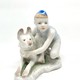 Vintage sculpture "Border guard with a dog" LFZ