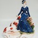 Vintage figurine "Lady with dogs"