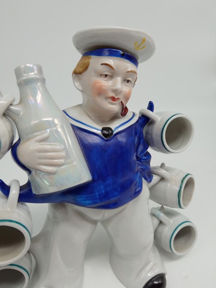 Vintage statuette-damask "Sailor"